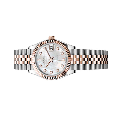 Rolex Lady Datejust 26mm 179171 Rose Gold, White Mother of Pearl MOP Diamond Dial, Worn 2013