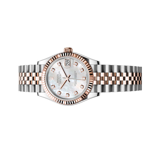 Rolex Lady Datejust 26mm 179171 Rose Gold, White Mother of Pearl MOP Diamond Dial, Worn 2013