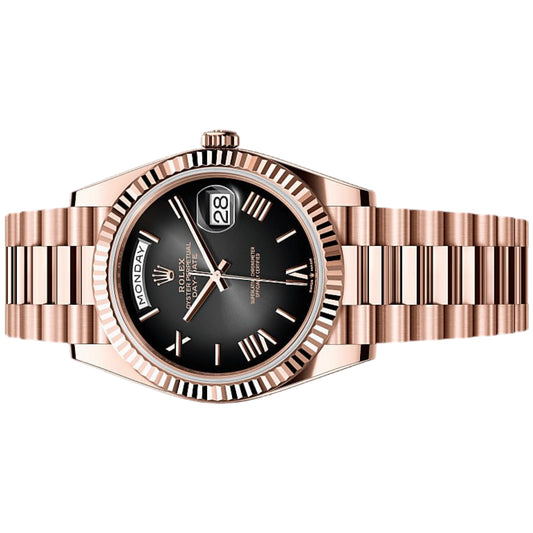 Rolex Day-Date 40mm m228235-0055 Black Smoke Roman Dial, Unworn 2025