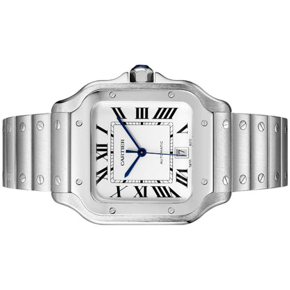 Cartier Santos Large 39.8mm WSSA0018 Silver Roman Dial, Worn 2022