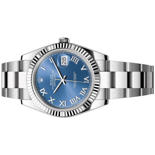 Rolex Datejust 41mm 126334-0025 Blue Roman Dial, Oyster Bracelet, Unworn 2025
