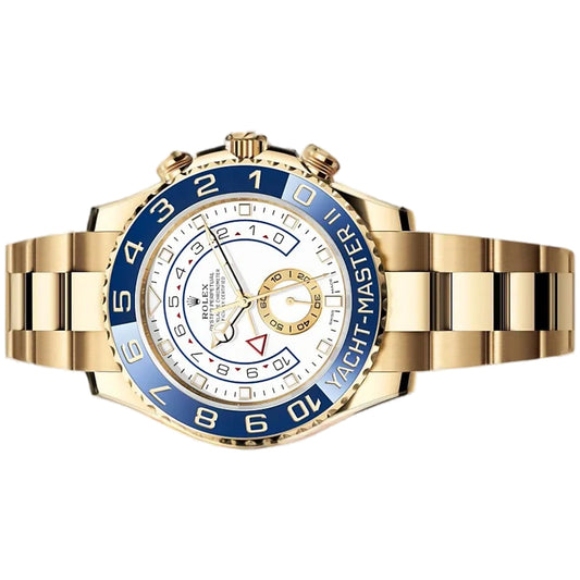 Rolex Yacht Master II  44mm 116688 Full Yellow Gold, White Dial, Worn 2015