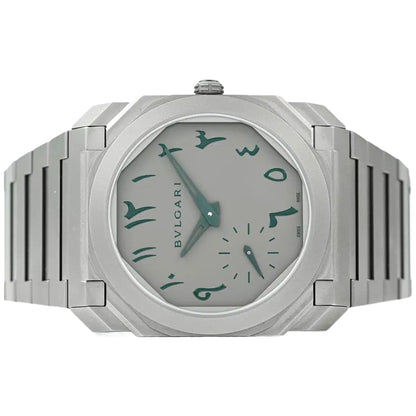 Bulgari Octo Finissimo 40mm 103023 Grey and Green Arabic Dial, Worn