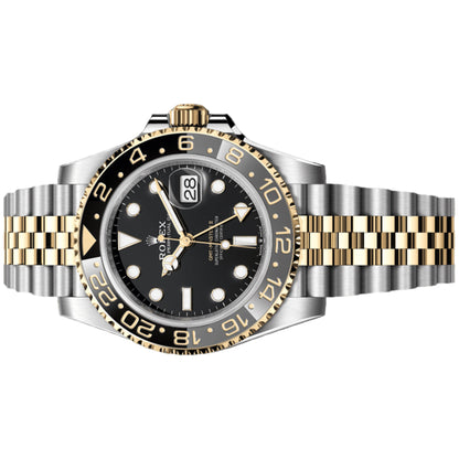 Rolex GMT Master II 40mm 126713GRNR-0001 Yellow Gold, Black Dial, Unworn 2025