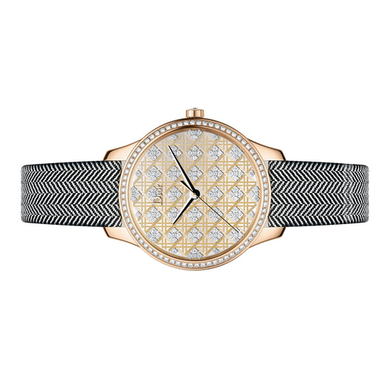 Dior VIII Montaigne Tissage Precieux 36mm CD153570A001 Yellow Gold Threads with Diamonds set, Unworn