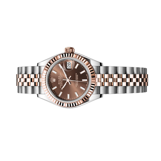 Rolex Datejust 28mm 279171-0017 Rose Gold, Chocolate Index Dial, Unworn 2023