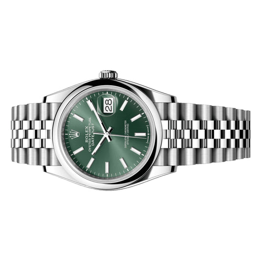 Rolex Datejust 36mm 126200-0023 Green Index Dial, Unworn 2025