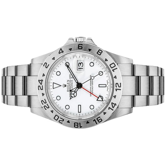 Rolex Explorer II 40mm 16570 White Dial, Worn