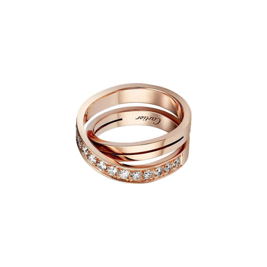 Cartier Etincelle Rose Gold Ring 63mm B4095763, Worn