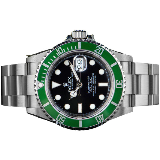 Rolex Submariner (Date) Starbucks 40mm 16610LV Black Dial, Worn 2009