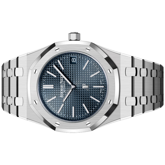 Audemars Piguet Royal Oak Jumbo 39mm 16202ST.OO.1240ST.02 Blue Petite Tapisserie Dial, Unworn 2025