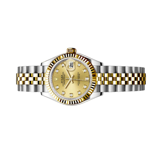 Rolex Lady Datejust 28mm 279173-0011 Champagne Diamond Dial, Worn 2018