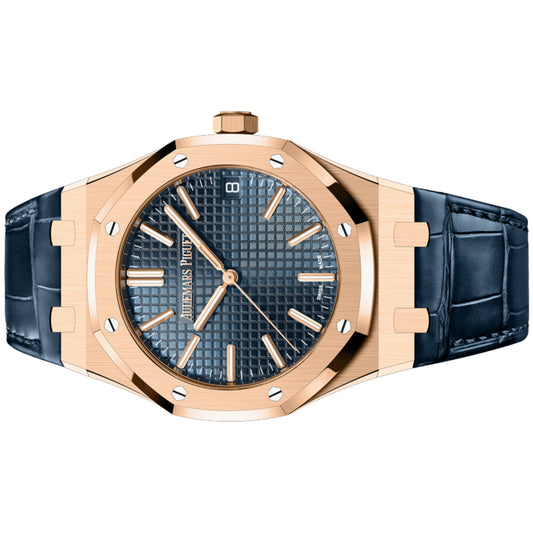 Audemars Piguet Royal Oak 41mm 15510OR.OO.D315CR.02 Blue Grande Tapisserie Dial, Worn 2024