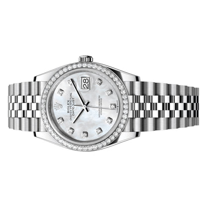 Rolex Datejust 36mm 126284RBR-0011 Mother of Pearl MOP Diamond Dial, Worn 2019