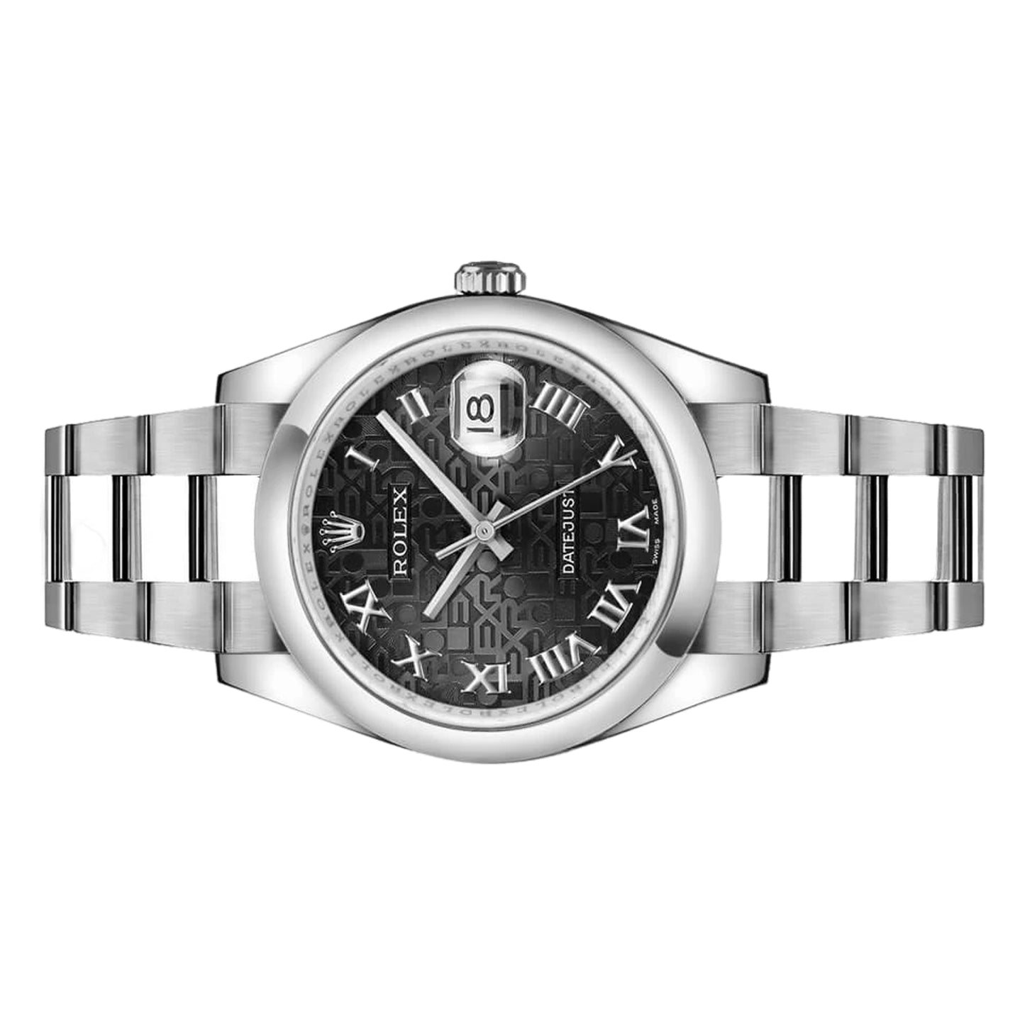 Rolex Datejust 36mm 116200 Black Jubilee Roman Dial, Worn 2013