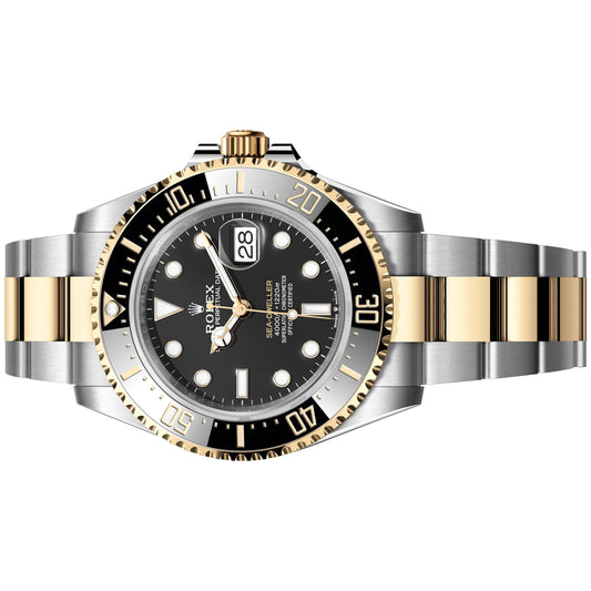 Rolex Sea-Dweller 43mm 126603-0001 Yellow Gold, Black Dial, Worn 2022