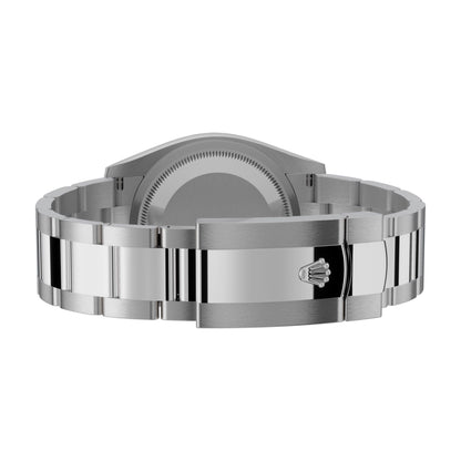 Rolex Datejust Wimbledon 41mm 126300-0014 Smooth Bezel, Grey and Green Roman Dial, Oyster Bracelet, Worn 2024