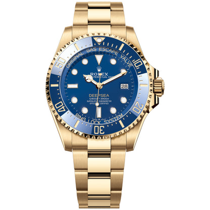 Rolex Deepsea 44mm 136668LB-0001 Full Yellow Gold, Blue Dial, Like New 2025