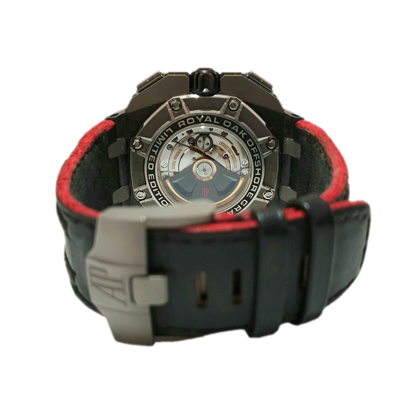 Audemars Piguet Royal Oak Off Shore Grand Prix Titanium 44mm 26290IO.OO.A001VE.01 "Méga Tapisserie" Black and Red Dial, Worn 2016