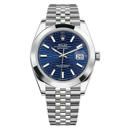 Rolex Datejust 41mm 126300-0024 Blue Motif Dial, Unworn 2023