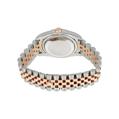 Rolex Datejust 36mm 116231 Rose Gold Silver Roman Dial, Worn