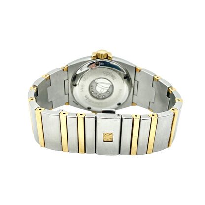 Omega Constellation Double Eagle Perpetual Calendar Quartz 35mm 1211.30.00 Silver Index Dial, Worn
