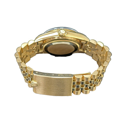 Rolex Day-Date 36mm 18038 Full Yellow Gold, Silver Index Dial, Jubilee Bracelet, Worn
