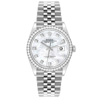 Rolex Datejust 36mm m126284RBR-0011 Mother Of pearl MOP, Worn 2019