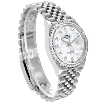 Rolex Datejust 36mm m126284RBR-0011 Mother Of pearl MOP, Worn 2019