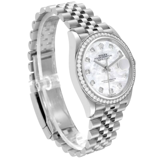 Rolex Datejust 36mm m126284RBR-0011 Mother Of pearl MOP, Worn 2019