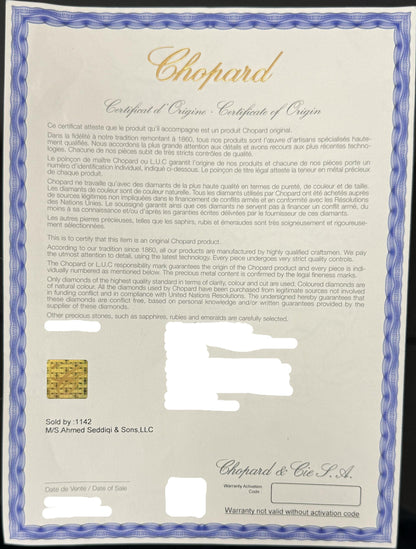 Chopard Classic 36mm 163154-1205 Navy Blue Dial, Unworn