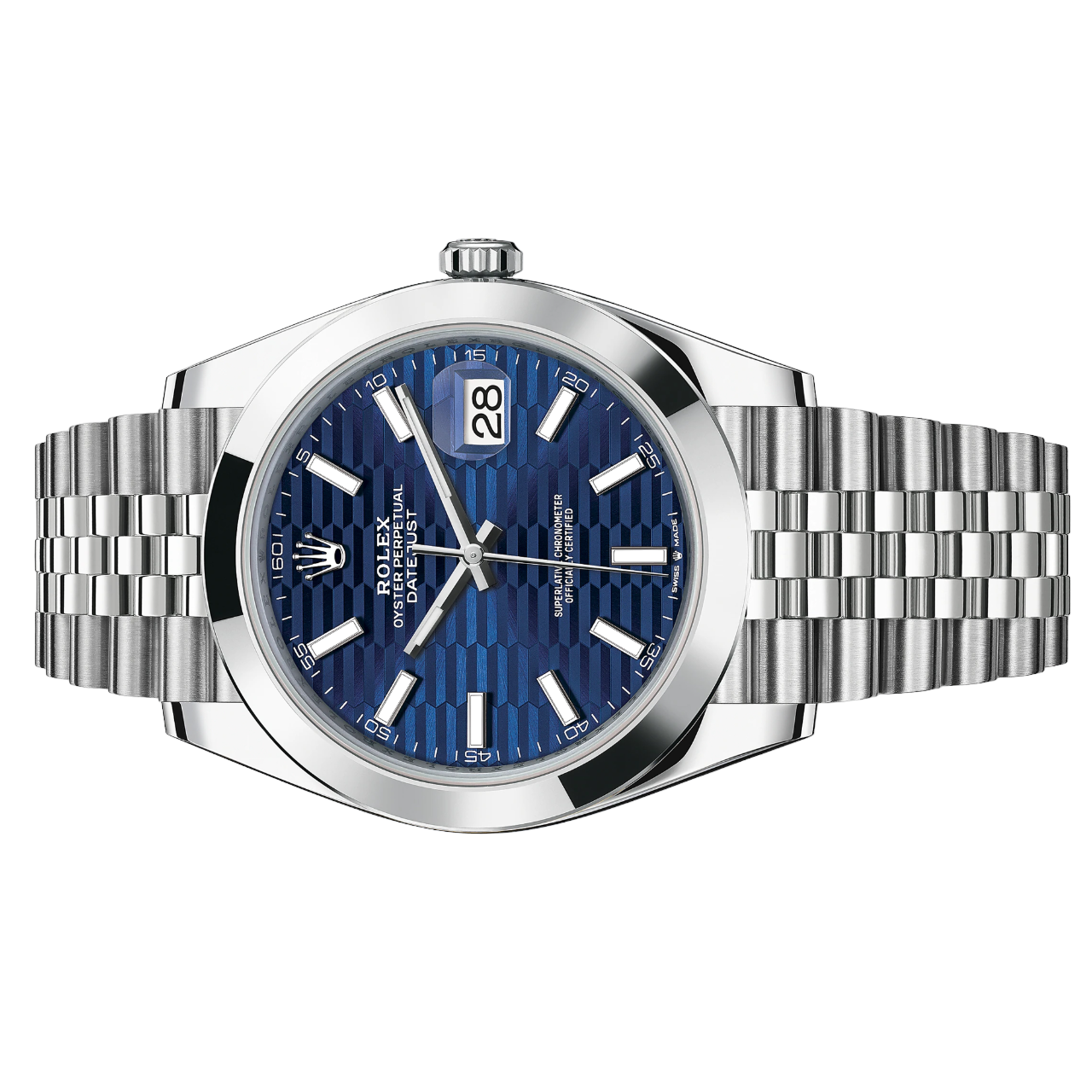 Rolex Datejust 41mm 126300-0024 Blue Motif Dial, Unworn 2023