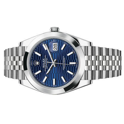 Rolex Datejust 41mm 126300-0024 Blue Motif Dial, Unworn 2023