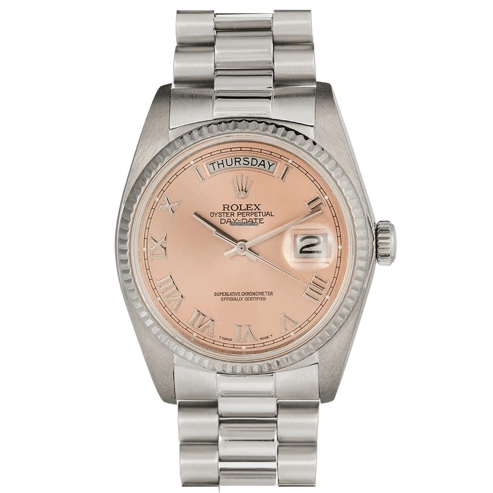 Rolex day 2025 date salmon dial