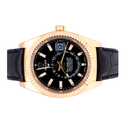 Rolex 326138 Yellow Gold Sky-Dweller - Black Dial Worn  2019