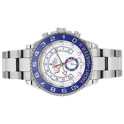 Rolex 116680 Steel Yacht-Master II 44 Watch - Matt White Dial
