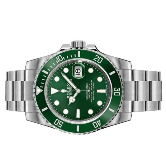 Rolex Submariner (Date) 40mm 116610LV-0002 Green Dial, The Hulk, Worn